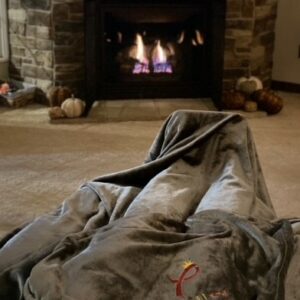 BeYOUtiful Warrior plush blanket